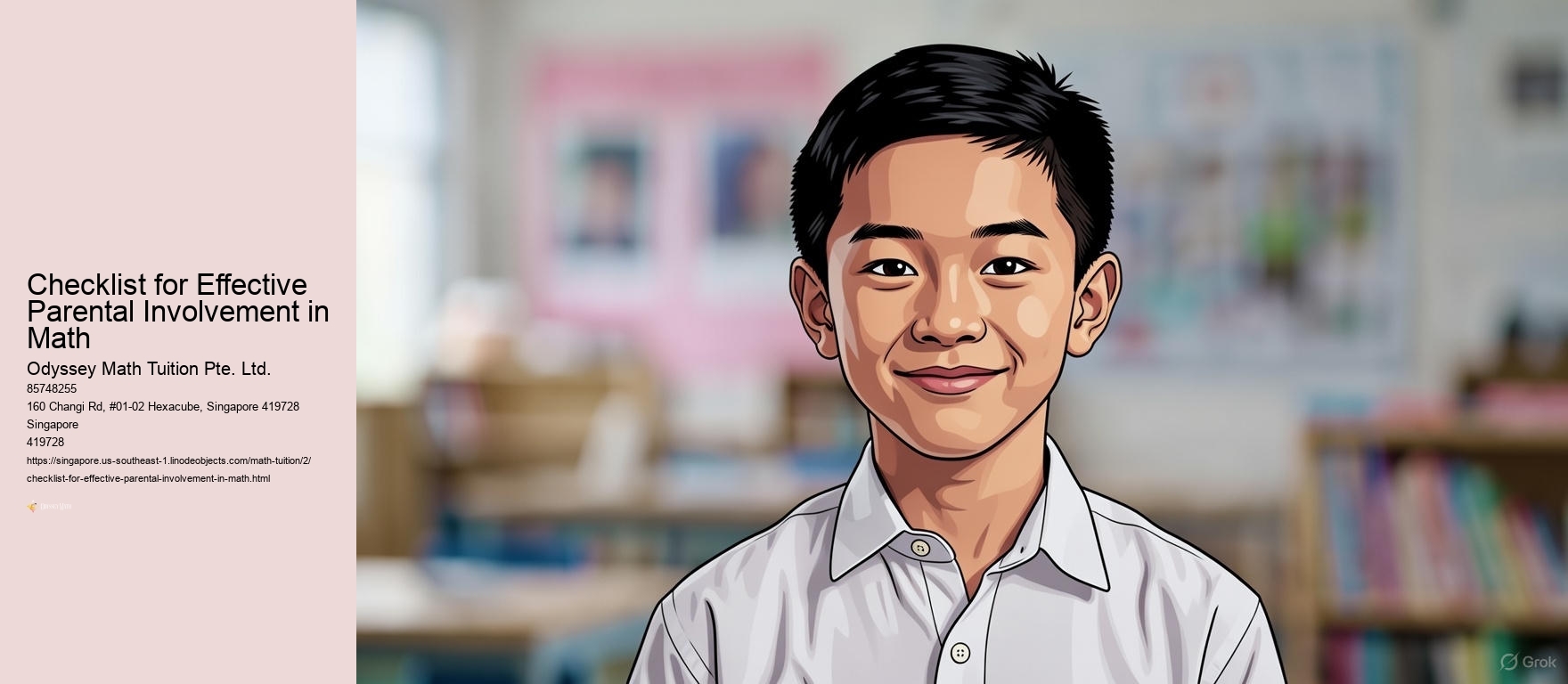 Checklist for Effective Parental Involvement in Math