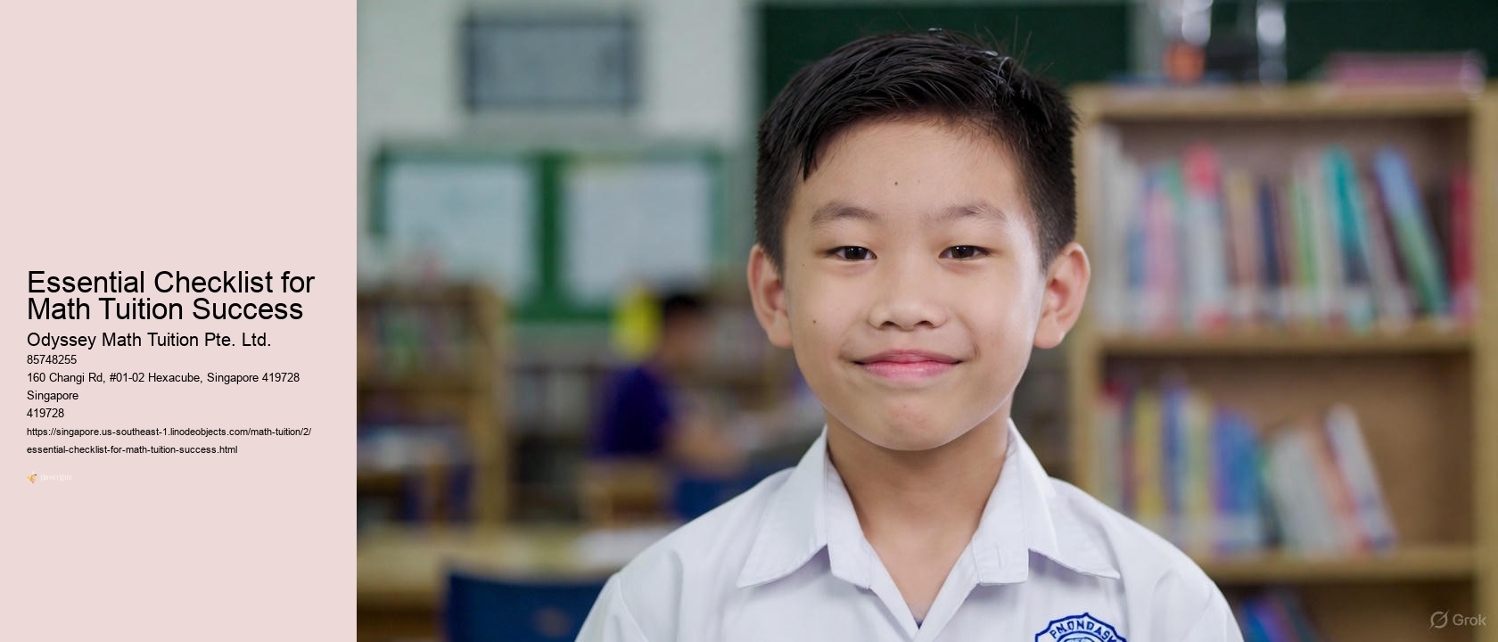 Essential Checklist for Math Tuition Success