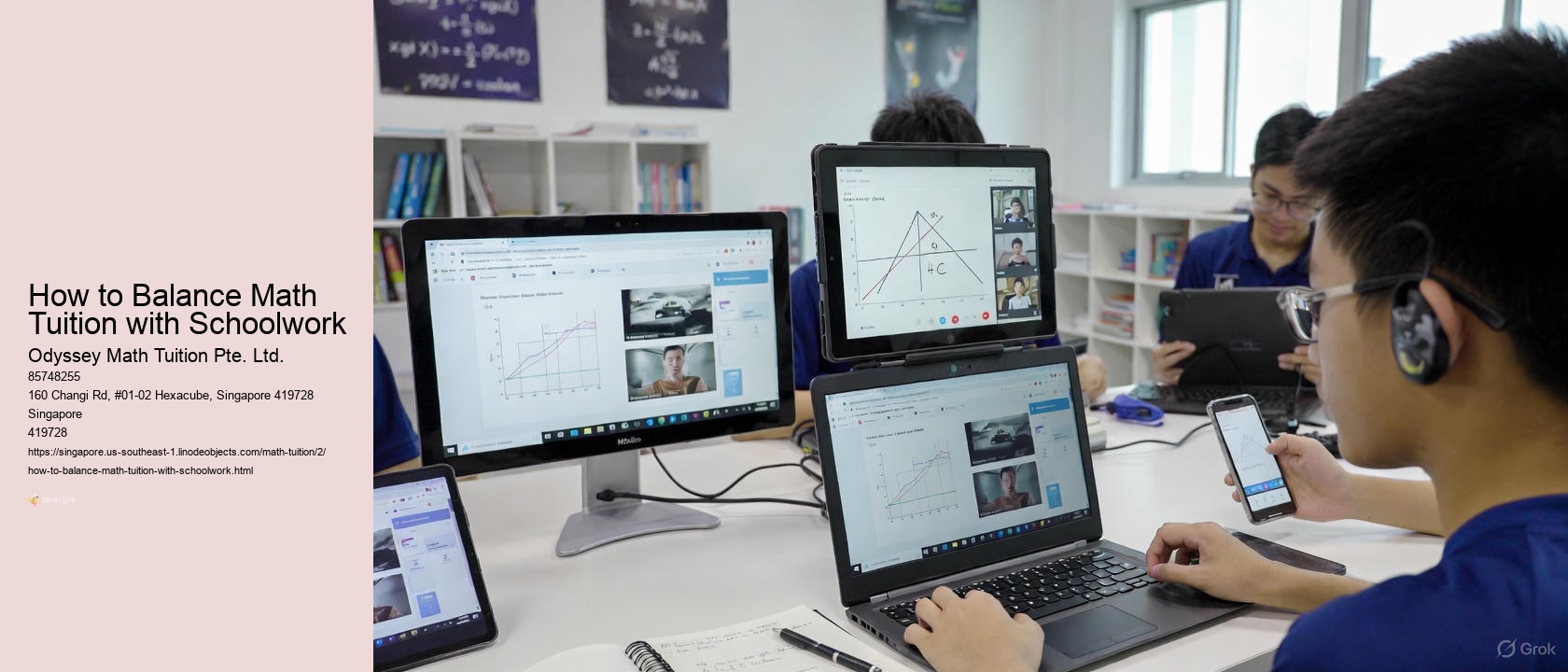 How to Balance Math Tuition with Schoolwork