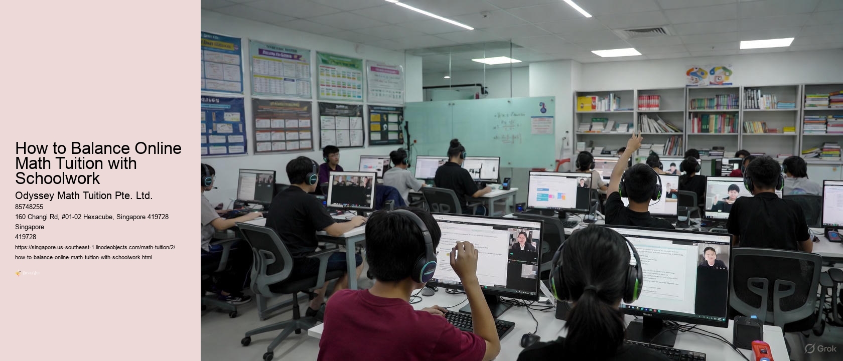 How to Balance Online Math Tuition with Schoolwork