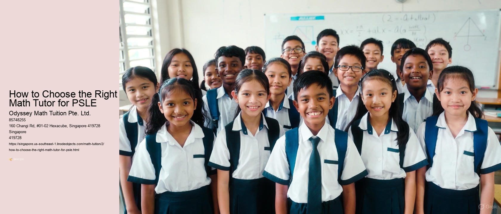 How to Choose the Right Math Tutor for PSLE