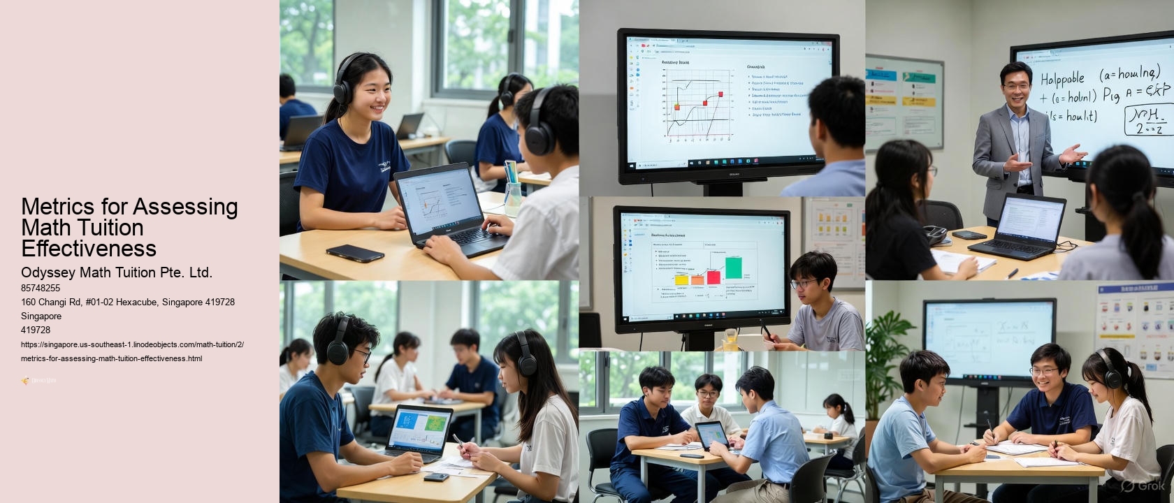 Metrics for Assessing Math Tuition Effectiveness