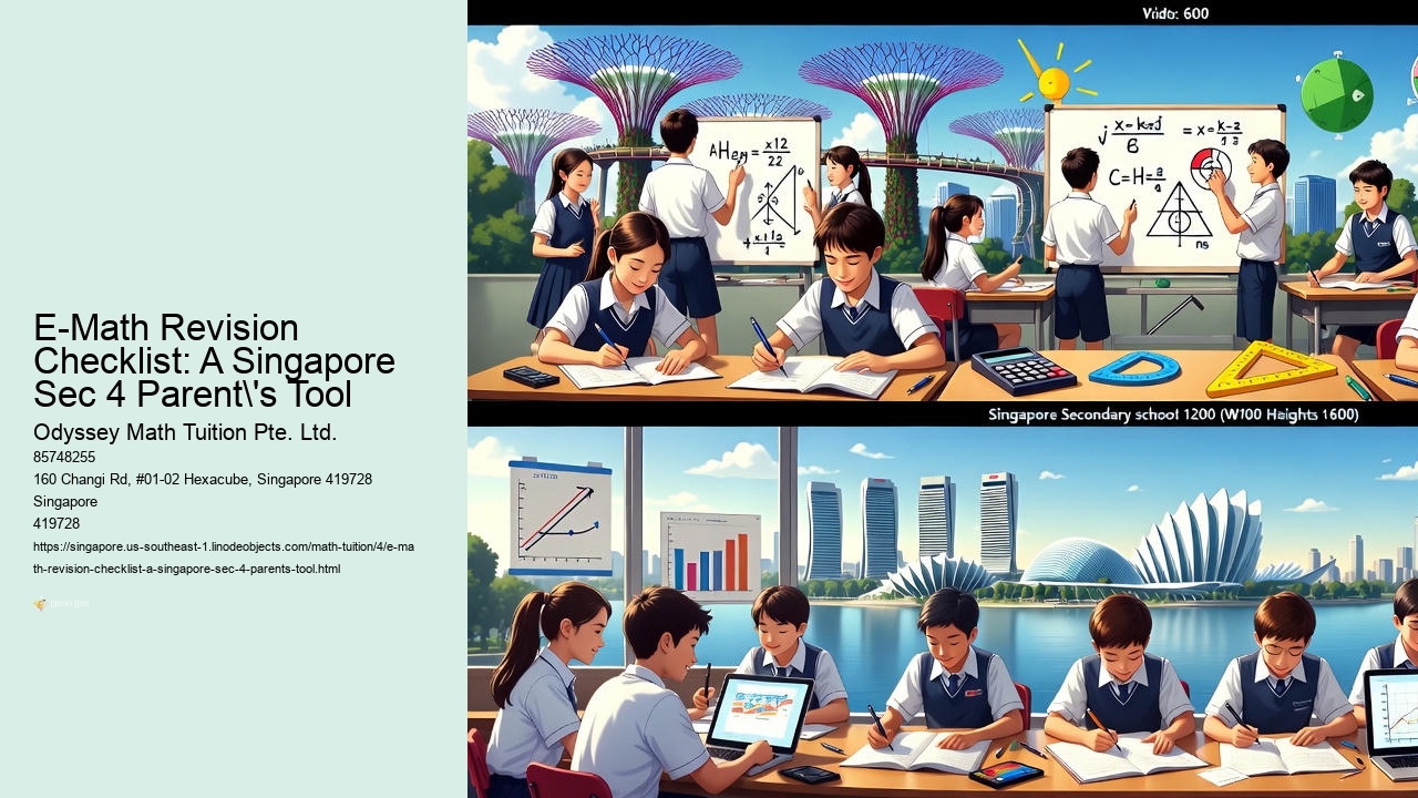 E-Math Revision Checklist: A Singapore Sec 4 Parent's Tool