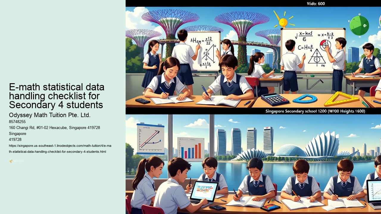 E-math statistical data handling checklist for Secondary 4 students