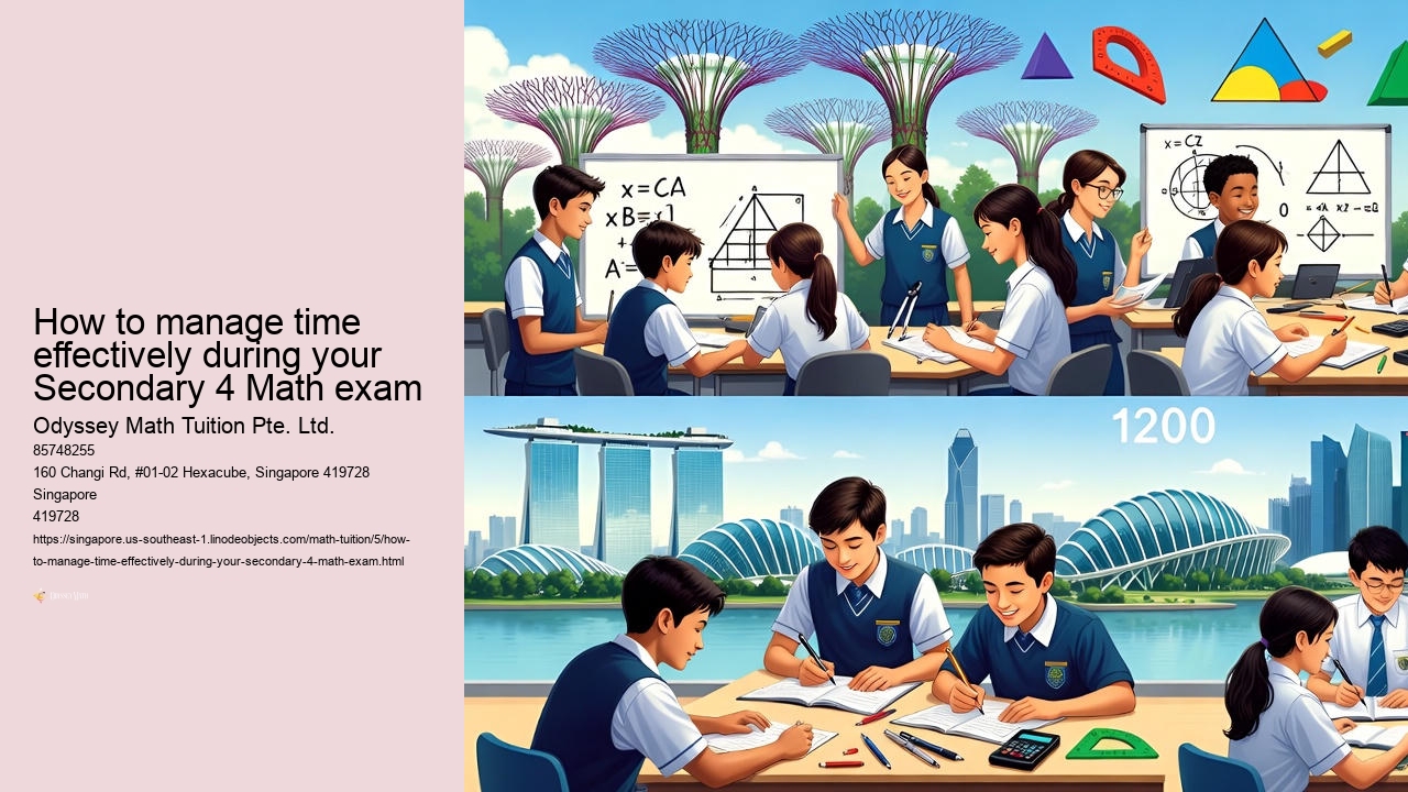 How to manage time effectively during your Secondary 4 Math exam