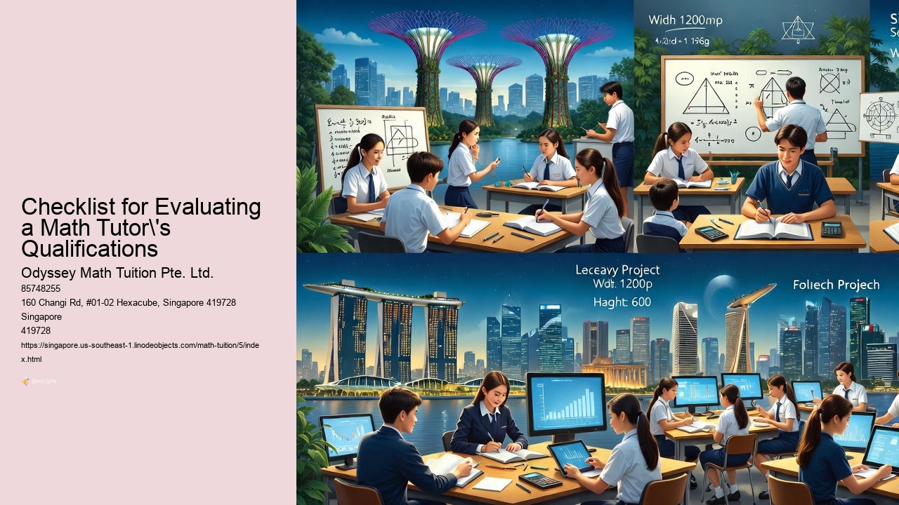 Checklist for Evaluating a Math Tutor's Qualifications