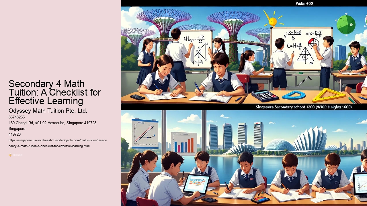 Secondary 4 Math Tuition: A Checklist for Effective Learning